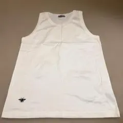 Christian Dior ホワイト タンクトップ ディオール(Dior)ディオール タンクトップ 衣料品 トップス レディース