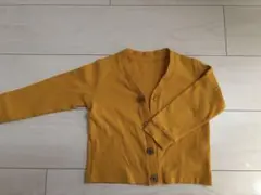 ユニクロ UNIQLO マスタード カーディガン 90センチ