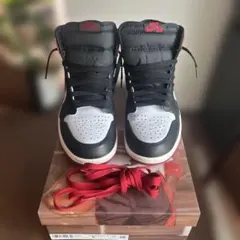 【美品】JORDAN 1 HIGH OG Black Toe つま黒 26cm
