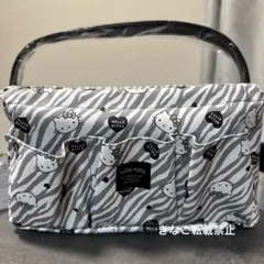 新品♡キティ 仕切り付き収納ケース ギャル ギピンク しまむら 千鳥柄