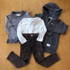 秋冬、キッズ 服　暖かい４点セット