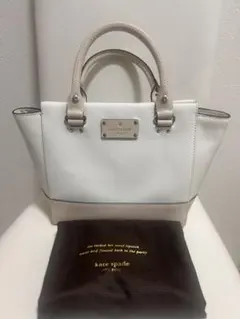 美品 kate spade バイカラーハンドバッグ、斜めがけ