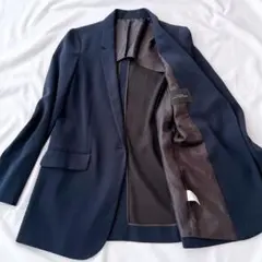 美品 グリーンレーベルリラクシング ジャケット 36 紺ブレ シングルブレスト