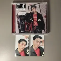 サン ATEEZ BAD ソロ盤開封済みCD トレカ 2種コンプ