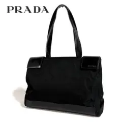 【美品】PRADA テスートナイロン レザー トートバッグ イタリア製