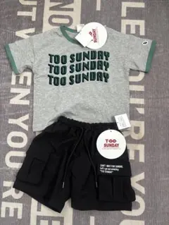 しまむらTOOSUNDAY Tシャツ・ハーフパンツセット　90.100のサムネイル