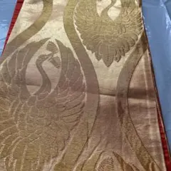 袋帯 鳳凰 華文様 白地 金糸 - メルカリ
