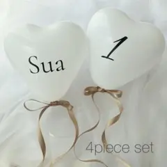 バルーン　誕生日　風船　ハーフバースデー ハートバルーン 100日祝い 1/2