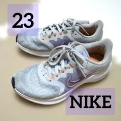 NIKE ダウンシフター グレー パープル 23センチ　ナイキ