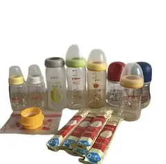 Pigeon 哺乳瓶 まとめ売り　ほほえみキューブ らくらくミルクアタッチメント