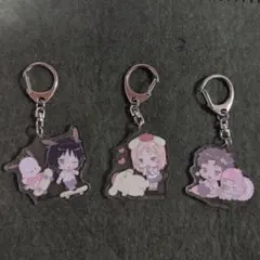 夏目友人帳×サンリオキャラクターズコラボ　アクリルキーホルダー 3個セット