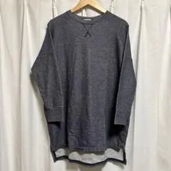 GLOBALWORK ネイビースウェット　チュニック・ワンピース