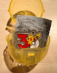 【番号あり】ポケモン30周年 メタルチャームマスコット ピカチュウ