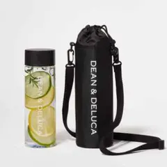 GLOW8月号付録　DEAN＆DELUCA　クリアボトル　保冷ボトルホルダー