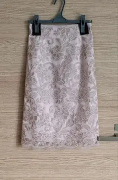 deicy刺繍膝丈スカート100160608