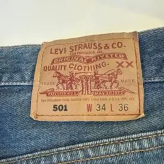 Levi's 501 USA製表記 W34 デニムパンツ ボタンフライ 古着のサムネイル