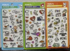 スヌーピーボンボンシール3枚セット