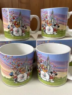 ウォルトディズニーワールド20マジカルイヤーマグカップ４個セット