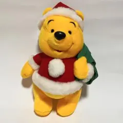 くまのプーさん　ぬいぐるみ　サンタ