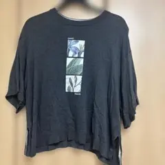 mysa closet 半袖 ニット トップス チャコールグレー L