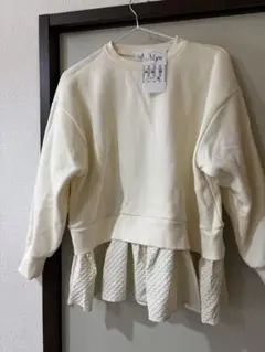 Myu スウェット　裏起毛アイボリー トレーナー Fサイズ新品タグ付き