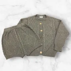 gil&niya ベビー　カーディガン　セットアップ　グレー　80cm