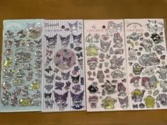 【再入荷】4枚セット　キラキラオーロラシールホログラムシール帳