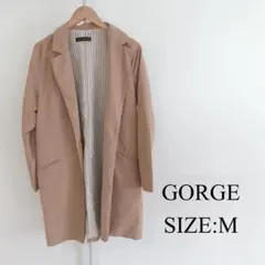 【美品】 GORGE レディース ロングコート オフィス 通勤 無地 大人 女子のサムネイル