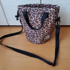 ヒョウ柄ショルダーバッグ 中型