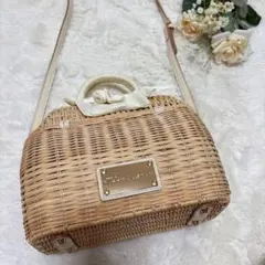 ジルバイジルスチュアート　カゴバッグ　ラタン　ショルダーバッグ