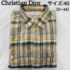 古着美品【Christian Dior】長袖シャツ ディオールブラウス