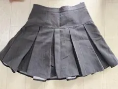 レディースプリーツスカート グレー