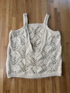 チ*コ様 nude vintage ジレ ビスチェ クロシェ - メルカリ