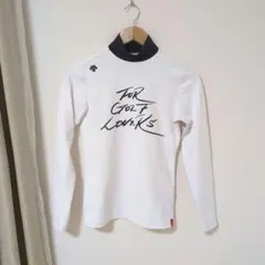 ★美品★DESCENTE　GOLF　万美コレクション　モックネック　サイズ S