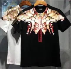 希少！MARCELO BURLON マルセロバーロン 黒マルセロオオカミTシャツのサムネイル