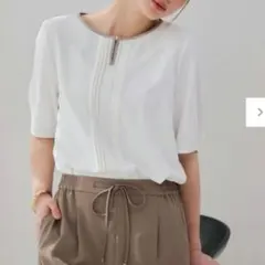 【美品】any sis 五分袖トップス　ブラウス