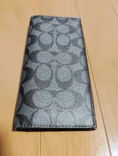 COACH アウトレット店購入　二つ折り財布 グレー