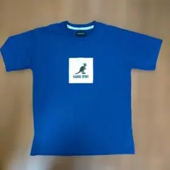 KANGOL SPORT 青 Tシャツ ロゴ入り