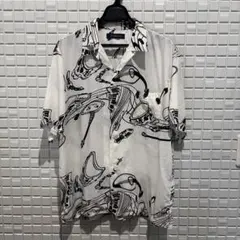 John UNDERCOVER JUT9401 スカル 総柄 開襟シャツ 3のサムネイル