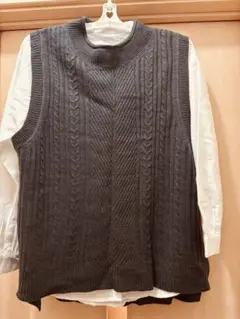 m.m.o. ニットベスト×シャツ セット タグ付新品 レディースM〜L