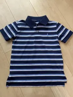 Ralph Lauren ネイビーストライプポロシャツ 100