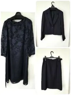 セレモニースーツ 3点セットネイビー 13AR