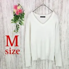 【ビリーブ】ニット シンプル フェミニン カジュアル リブ 女子会 デート 長袖