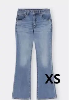 ［美品］GUミドルライズフレアジーンズ レディース XS