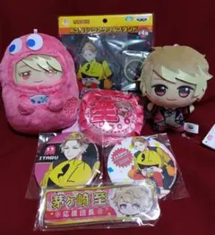 A3!☆缶バッジ＆ぬいぐるみ＆アクスタ 至 7点セット♪ プライズ パックぬい