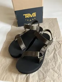 【箱あり・雑誌掲載】Teva テバ フラットフォーム ユニバーサル サテン 24のサムネイル