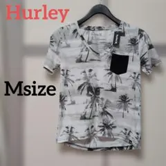 Hurley ハーレー Vネック Tシャツ 半袖 モノトーン レディース Mのサムネイル
