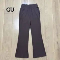 GU ジーユー リブスリムフレアパンツ M