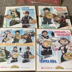 ヒロアカ ほっかほっか亭 第3弾 ミニ色紙 全4種セット