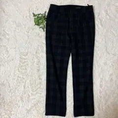リミテッドエディション　ストレートパンツ　ブラックウォッチ柄 秋冬　レディース